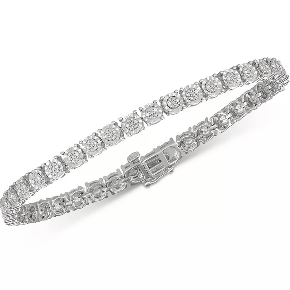 Macy's Jewelry - Diamond Tennis Bracelet (1/4 ct. t.w.) in Sterling Silver - 7”